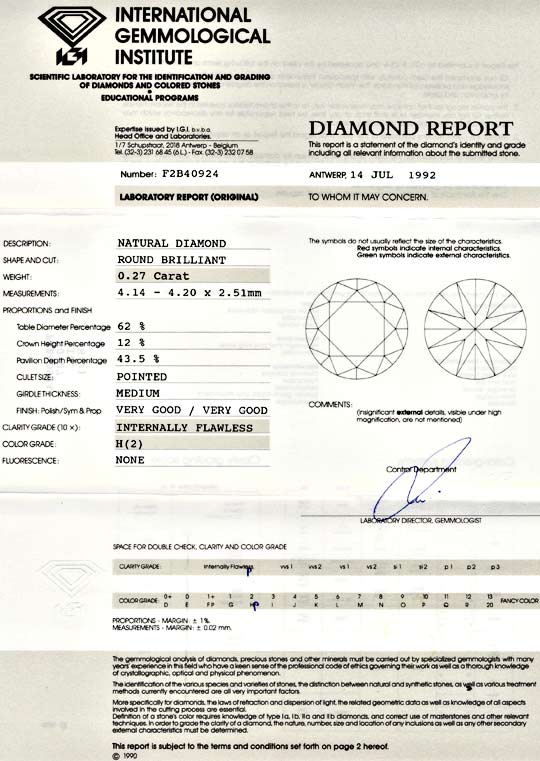 Foto 9 - Diamant-Brillant 0,27ct IGI! Lupenrein Wesselton, D5574