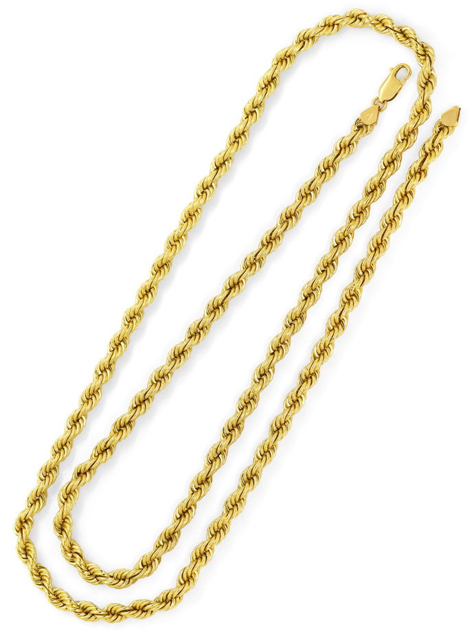 Foto 3 - Goldkette im Kordelmuster in 83cm lang aus 585 Gelbgold, K3000