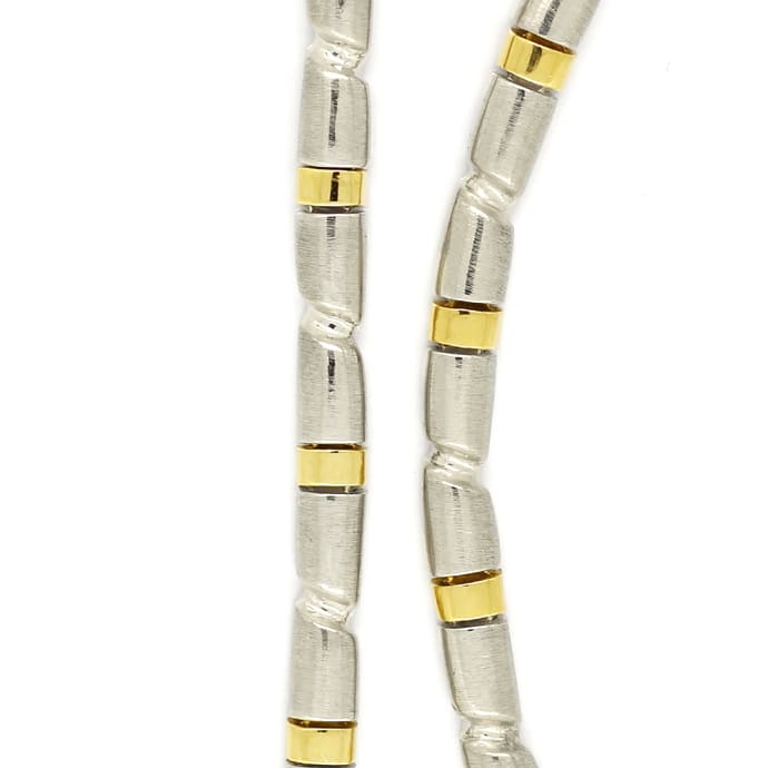 Foto 2 - Designer-Goldkette mit Armband in 14K Gelbgold-Weißgold, K3288