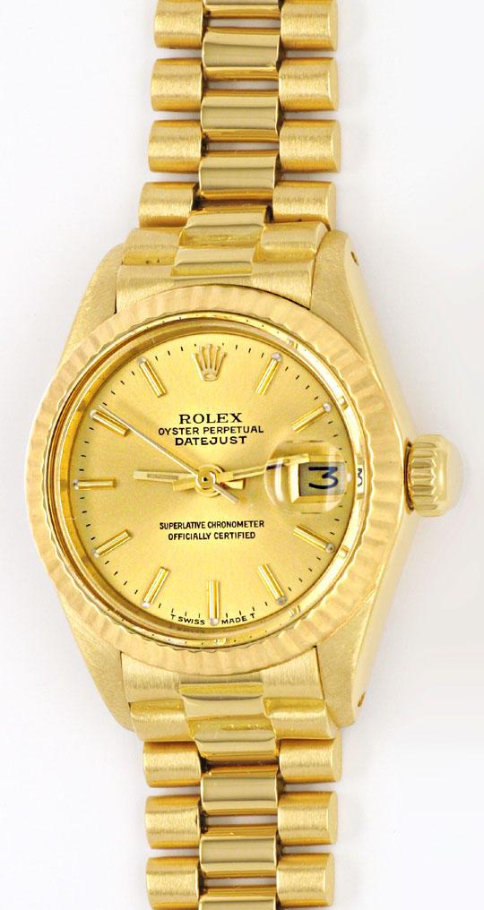 Foto 2 - Rolex Damen Uhr Datejust Oyster Perpetual, Gold, U1148