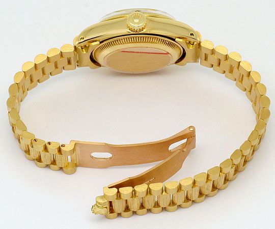 Foto 5 - Rolex Datejust Damen Uhr Gelb Gold-Diamanten Neuzustand, U2032
